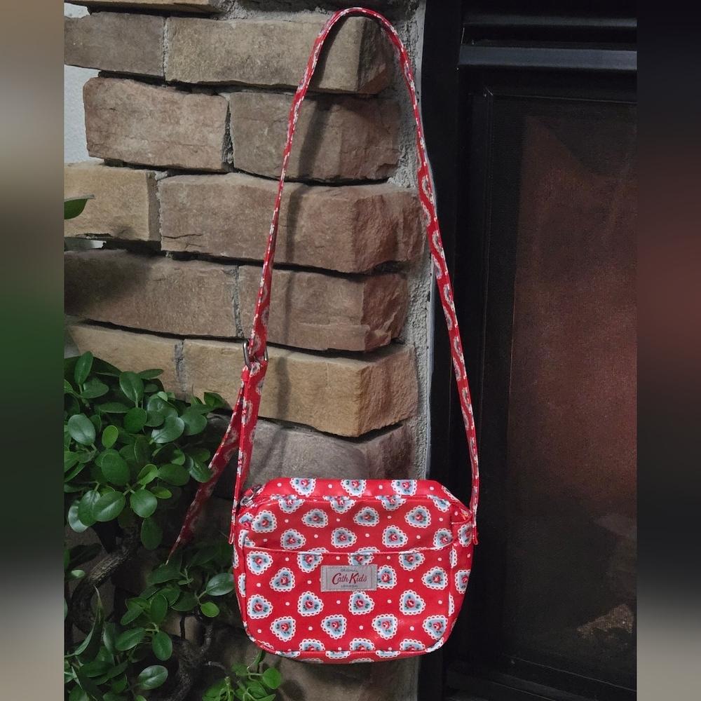 Cath Kidston Red Floral Crossbody Bag